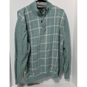 Tasso Elba 98% Cotton Quarter Zip Sweater